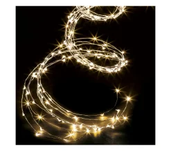 Sale FEERIC LIGHTS AND CHRISTMAS Guirlande Lumineuse Exterieur Cascade 200 Microled Blanc Chaud 8 Jeux De Lumiere