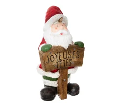 Sale FEERIC LIGHTS AND CHRISTMAS Déco Lumineuse Pere Noël Avec Pancarte 5 Led H 70 Cm