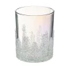 Best Sale FEERIC LIGHTS AND CHRISTMAS Bougeoir Photophore En Verre Irise Et Microbilles D 10 X H 12 Cm