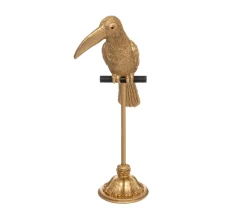Sale FEERIC LIGHTS AND CHRISTMAS Toucan En Resine Doree H 40 Cm