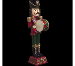 Fashion FEERIC LIGHTS AND CHRISTMAS Statue Soldat 122 Cm Casse-Noisette Lumineuse De Noël - Rouge
