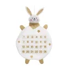 Best Sale FEERIC LIGHTS AND CHRISTMAS Déco De Noël Calendrier De L'Avent Lapin Blanc Et Dore Avec 24 Pochettes
