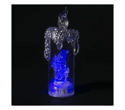 New FEERIC LIGHTS AND CHRISTMAS Bougie Lumineuse Avec Personnage A L'Interieur Led A Variation De Couleur H 16 Cm