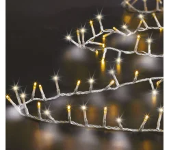 Fashion FEERIC LIGHTS AND CHRISTMAS Guirlande Lumineuse 12.5 M 500 Led Blanc Froid Et Blanc Chaud Et 8 Jeux De Lumiere