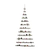 Clearance FEERIC LIGHTS AND CHRISTMAS Sapin De Noël A Suspendre Lumineux A Led Avec Déco Rouge Et Verte H 120 Cm