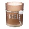 New FEERIC LIGHTS AND CHRISTMAS Bougie Dans Photophore En Verre Décore 185 G