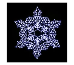 Hot FEERIC LIGHTS AND CHRISTMAS Déco Flocon En Tube Lumineux 360 Led Blanc Froid H 85 Cm