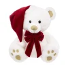Shop FEERIC LIGHTS AND CHRISTMAS Déco De Noël Peluche Ours Et Son Bonnet De Pere Noël H 48 Cm