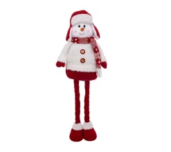 Cheap FEERIC LIGHTS AND CHRISTMAS Déco De Noël Bonhomme De Neige Telescopique En Habit Rouge Et Blanc H Maxi 78 Cm