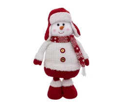 Cheap FEERIC LIGHTS AND CHRISTMAS Déco De Noël Bonhomme De Neige Telescopique En Habit Rouge Et Blanc H Maxi 78 Cm