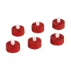 Best Sale FEERIC LIGHTS AND CHRISTMAS Lot De 6 Bougies Lumineuses A Led Rouge Paillete D 4 Cm