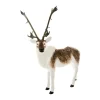 Outlet FEERIC LIGHTS AND CHRISTMAS Grande Peluche Renne En Fourrure H 180 Cm
