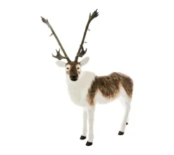 Outlet FEERIC LIGHTS AND CHRISTMAS Grande Peluche Renne En Fourrure H 180 Cm