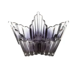 Sale FEERIC LIGHTS AND CHRISTMAS Bougeoir Photophore Etoile En Verre Strie