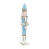 Online FEERIC LIGHTS AND CHRISTMAS Déco De Noël Grande Figurine Casse-Noisette Bleu En Bois H 60 Cm