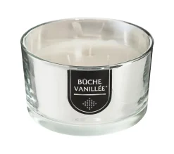 Online FEERIC LIGHTS AND CHRISTMAS Bougie Parfumee Pot En Verre Argent Brillant D 13 Cm