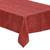 Best Sale FEERIC LIGHTS AND CHRISTMAS Nappe Jacquard Nuance De Rouge Et Fil Lurex Dore 140 X 240 Cm