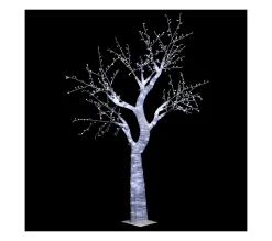 Hot FEERIC LIGHTS AND CHRISTMAS Déco Exterieure Arbre Lumineux 690 Led Blanc Froid 8 Jeux De Lumiere H 250 Cm