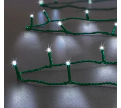 New FEERIC LIGHTS AND CHRISTMAS Guirlande Lumineuse Exterieur 24 M 240 Led Blanc Froid 8 Jeux De Lumiere