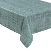Discount FEERIC LIGHTS AND CHRISTMAS Nappe Jacquard Nuance De Vert Et Fil Lurex Argent 140 X 360 Cm