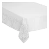 Hot FEERIC LIGHTS AND CHRISTMAS Nappe En Coton Et Polyester Blanc Imprime Leopard Argente 140 X 240 Cm