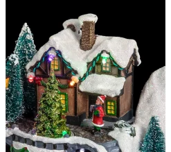Cheap FEERIC LIGHTS AND CHRISTMAS Village De Noël Traineau + Maison + Bonhomme De Neige - Multicolore