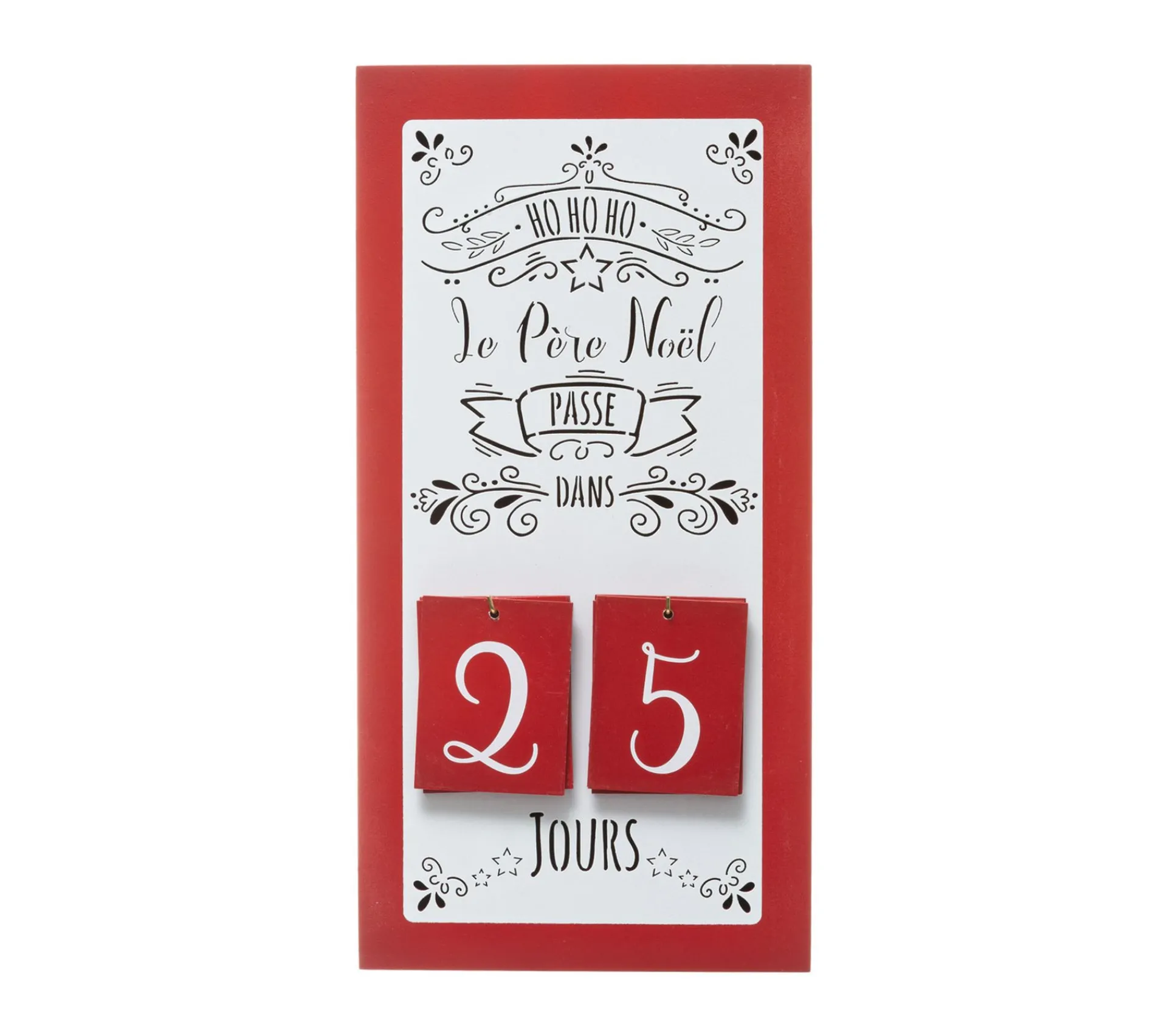 Best Sale FEERIC LIGHTS AND CHRISTMAS Déco De Noël Calendrier De L'Avent A Suspendre En Bois H 40 Cm