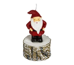 Best Sale FEERIC LIGHTS AND CHRISTMAS Bougie De Noël Décoree H 11 Cm