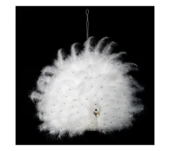 Cheap FEERIC LIGHTS AND CHRISTMAS Décoration Murale Paon Blanc L 70 Cm