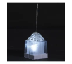 Fashion FEERIC LIGHTS AND CHRISTMAS Décoration De Noël Lumineuse Paquet Cadeau A Suspendre H 7.5 Cm