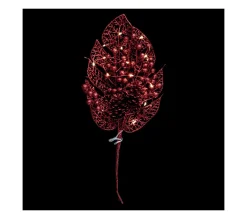 Shop FEERIC LIGHTS AND CHRISTMAS Branche Décorative Pailletee Et Lumineuse 20 Led Blanc Lumiere Fixe H 39 Cm