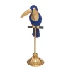 Best Sale FEERIC LIGHTS AND CHRISTMAS Toucan En Resine Doree H 40 Cm