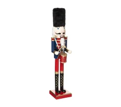Clearance FEERIC LIGHTS AND CHRISTMAS Grande Figurine Casse Noisette En Bois H 60 Cm