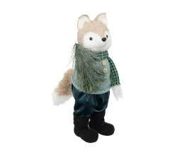 Cheap FEERIC LIGHTS AND CHRISTMAS Déco De Noël Renard Habille Pull Vert Et Pantalon Bleu 16 X 16 X H 41 Cm