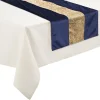 Store FEERIC LIGHTS AND CHRISTMAS Chemin De Table Noël Effet Velours Colorama - L. 150 X L. 45 Cm - Bleu