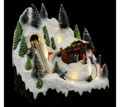 Best FEERIC LIGHTS AND CHRISTMAS Village De Noël Location De Ski Lumineux Et Anime - Multicolore