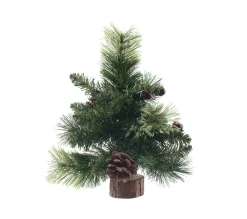 Online FEERIC LIGHTS AND CHRISTMAS Sapin De Table Artificiel Vert Pommes De Pin Et Baies Rouges H 25 Cm