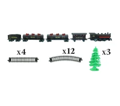 New FEERIC LIGHTS AND CHRISTMAS Train Electrique 24 Pieces Du Village De Noël