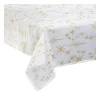 New FEERIC LIGHTS AND CHRISTMAS Nappe Canevas Blanche Avec Etoiles Dorees 140 X 240 Cm