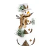 Online FEERIC LIGHTS AND CHRISTMAS Déco Interieur Bonhomme De Neige Avec Chapeau Et Fourrure H 42 Cm