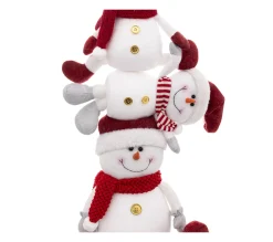 Store FEERIC LIGHTS AND CHRISTMAS Déco De Noël Pyramide 3 Bonhommes De Neige H 75 Cm