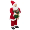 Flash Sale FEERIC LIGHTS AND CHRISTMAS Grand Pere Noël Traditionnel Rouge Et Blanc H 90 Cm