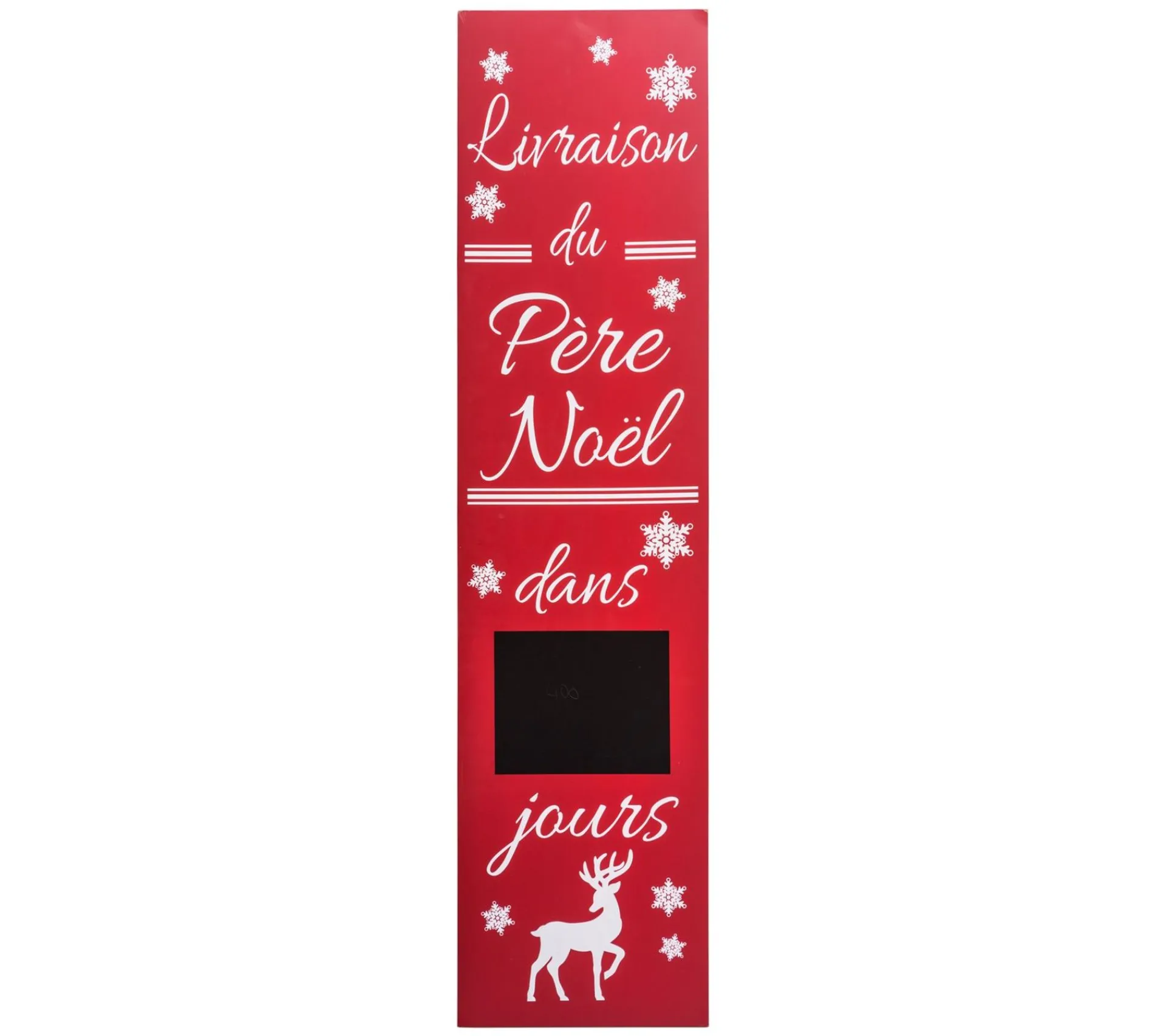 Best FEERIC LIGHTS AND CHRISTMAS Calendrier De L'Avent Pancarte En Bois - H. 120 Cm - Rouge