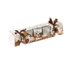 Outlet FEERIC LIGHTS AND CHRISTMAS Set De 3 Bougies Parfumees Dans Photophore En Verre H 6 Cm