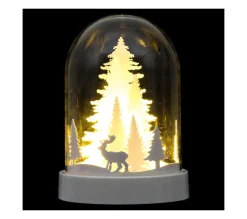 Cheap FEERIC LIGHTS AND CHRISTMAS Déco De Noël Lumineuse Dome Avec Déco Et Led H 22 Cm