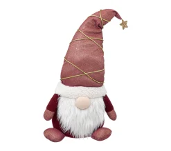 Fashion FEERIC LIGHTS AND CHRISTMAS Déco De Noël Gnome Avec Etoile Doree H 60 Cm