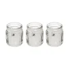 Sale FEERIC LIGHTS AND CHRISTMAS Lot De 3 Bougies Parfumees Pot En Verre Avec Ruban Dentelle Et Breloque Coeur Metal