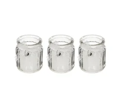 Sale FEERIC LIGHTS AND CHRISTMAS Lot De 3 Bougies Parfumees Pot En Verre Avec Ruban Dentelle Et Breloque Coeur Metal