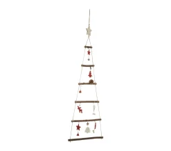 Store FEERIC LIGHTS AND CHRISTMAS Déco De Noël Sapin En Bois Décore A Suspendre H 75 Cm