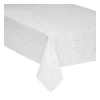 Fashion FEERIC LIGHTS AND CHRISTMAS Nappe En Coton Blanc Et Etoiles Argentees 140 X 360 Cm